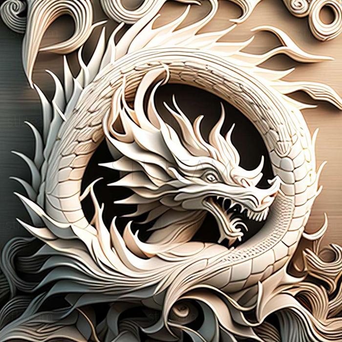 Animals white dragon